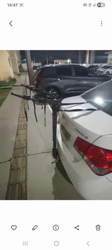 Suporte de bicicleta para acoplar em reboque de carro