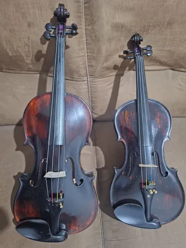 Violino antigo 4/4 modelo stradivarius e viola Atelier Nhureson n 38