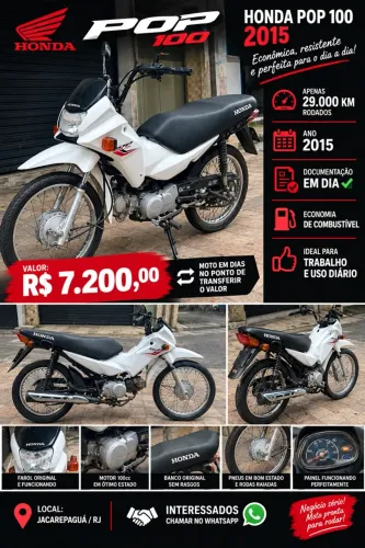 Honda Pop 100 97cc 2015