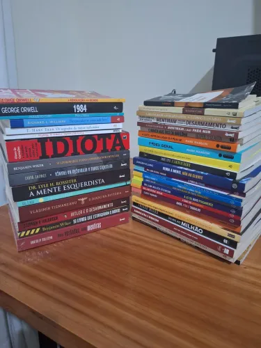 Kit livros seminovos politica, história, economia, autoajuda