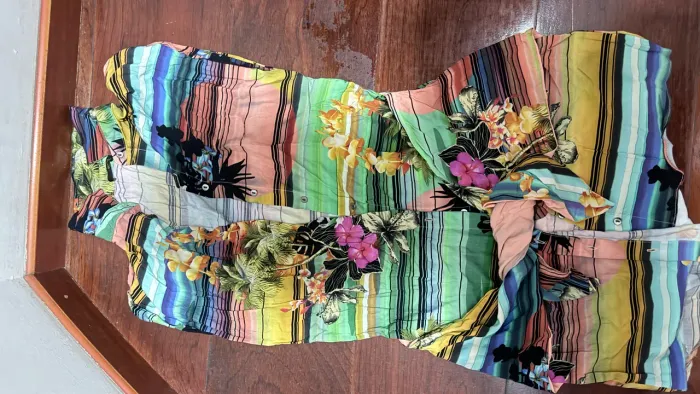 Chemise Lez a Lez estampada com botões  
