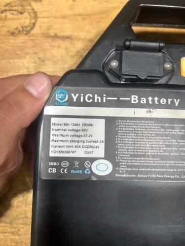 Bateria de scooter elétrica 12ah 60v