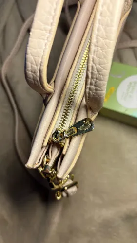 Bolsa carteira branca - Pavão de ouro 