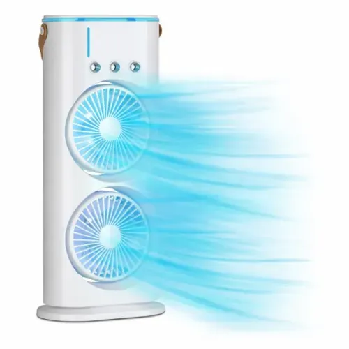 Ventilador Nebulizador Portátil USB Recarregável com Névoa