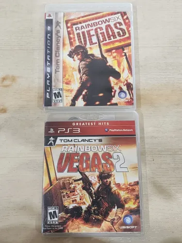 Pacote Duplo de ps3 Rainbow Six Vegas 1 e 2