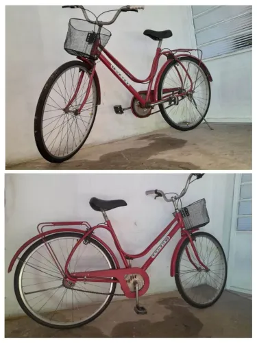 Bicicleta Monark Retrô Feminina - Linda, Revisada e com Pneus Novos