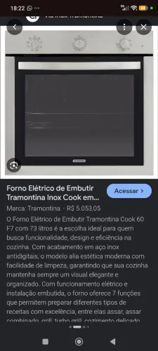 Forno elétrico Tramontina