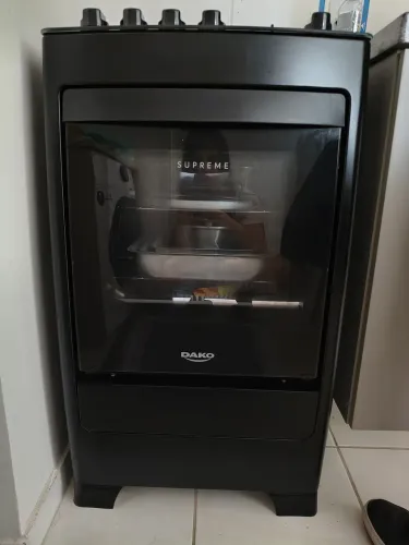 Fogão Dako Moderno - Mesa de vidro