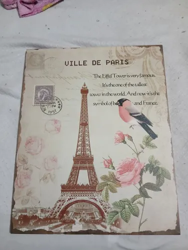 quadro ville de paris em boas condições