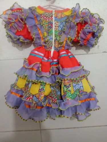 Vestido de São João - infantil 
