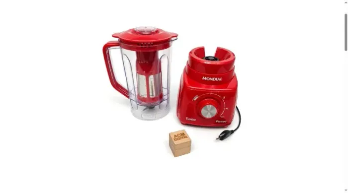 Liquidificador Mondial Turbo Power L-99 FB 550W 2,2L Vermelho - Novo