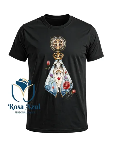 Camisa nossa senhora aparecida com São Bento