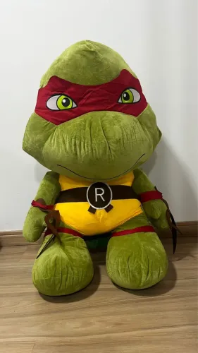 PELÚCIA GIGANTE TARTARUGA NINJA RAPHAEL
