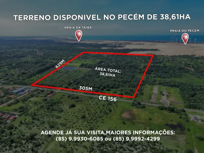 Imóvel para venda com 386100 metros quadrados em Pecém - São Gonçalo do Amarante - CE