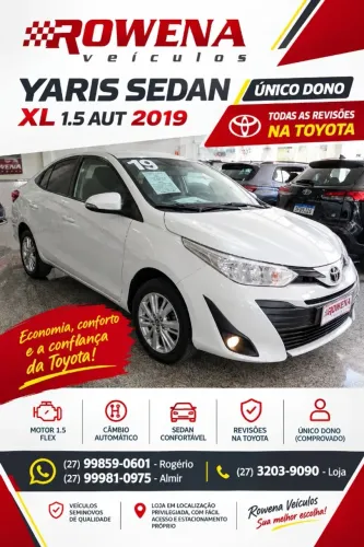 Toyota Yaris XL Sedan 1.5 Flex 16V 4P Aut. 2019
