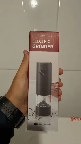 Moedor Elétrico de Pimenta e Sal - Automático e Moderno (Novo)