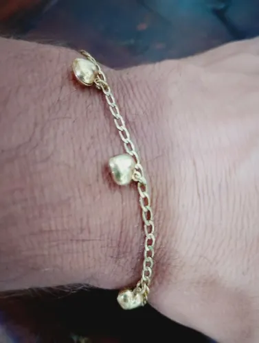 Pulseira ouro 18k maciça