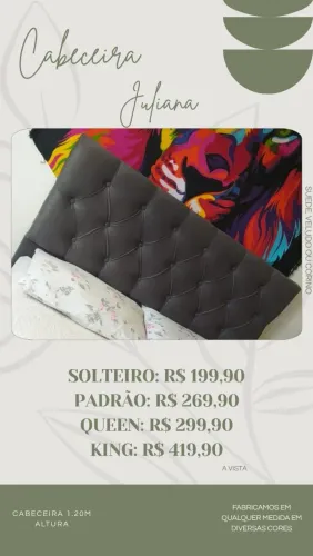 Cabeceira - diversas cores e modelos