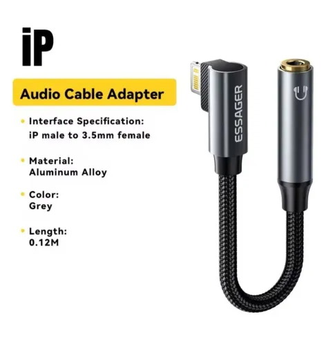 Adaptador Áudio Lighting Para P2 (Lacrado)