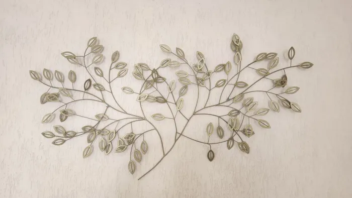 Enfeite em metal - flores