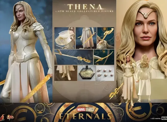 Action figure Thena Hot Toys Os Eternos Marvel 1/6