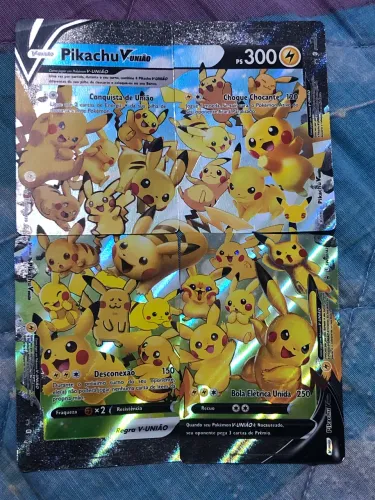 Card Pikachu V - união especial 25 anos
