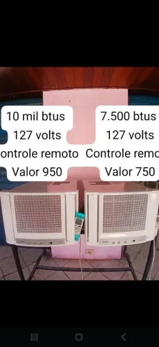 Ar condicionado 10 mil e 7.500 btus 127 volts ,controle remoto Higienizado e com garantia