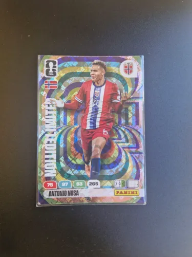 Card Antônio Nusa Limited Edition - Adrenalyn Panini Copa 2026