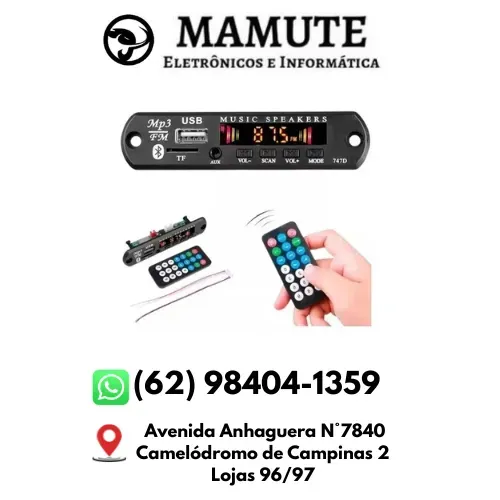 Placa Leitor Decodificador Usb P/ Cx Ativa Mp3 Fm Aux Bluetooh