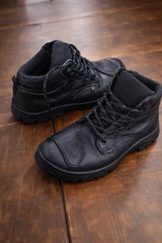 Bota Motociclista Com Protetor De Marcha<br>