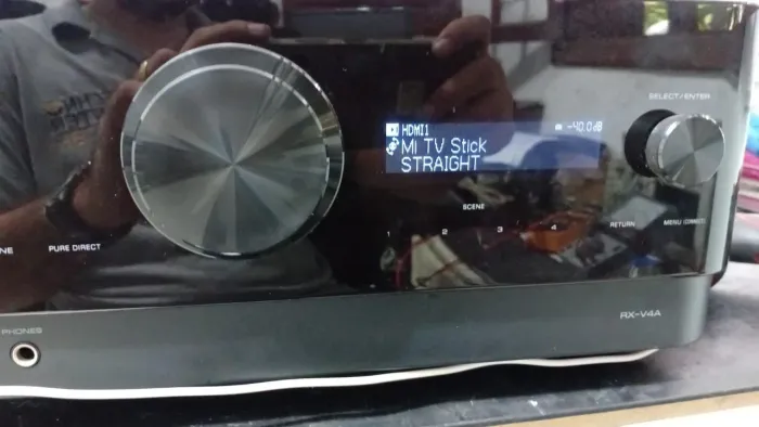 Receiver Yamaha Rx-V4A - ACOMPANHA CONTROLE REMOTO