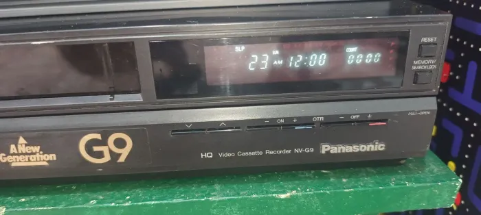 VIDEO CASSETE PANASONIC G9 ANOS 90 FUNCIONANDO. 