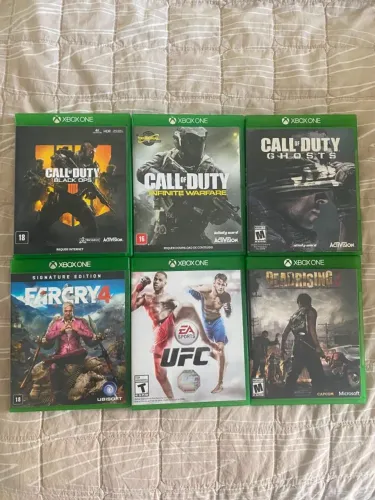 6 JOGOS XBOX ONE MÍDIA FISICA. TAMBÉM VENDO SEPARADO (OLHE A DESCRIÇÃO)