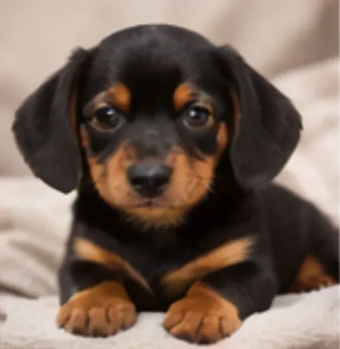Basset teckel dócil é perfeito para familia