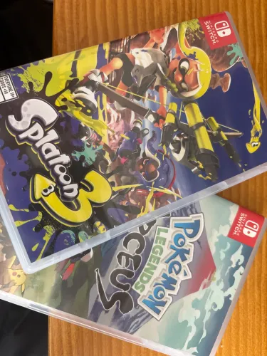 Jogos Switch Splatoon3 e Pokémon Arceus