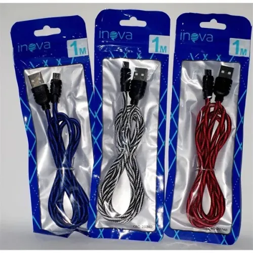 KIT C/ 10 CABO USB INOVA IPHONE/LIGHTNING SAQUINHO 3.1A