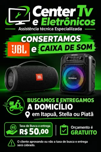 Conserto JBL e Caixa de som Busca e entrega a domicílio