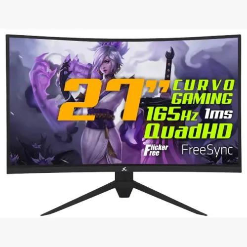 Monitor Gamer SuperFrame Precision, 27 Pol, Curvo, Quad HD, 124.4% sRGB, FreeSync/G-Sync
