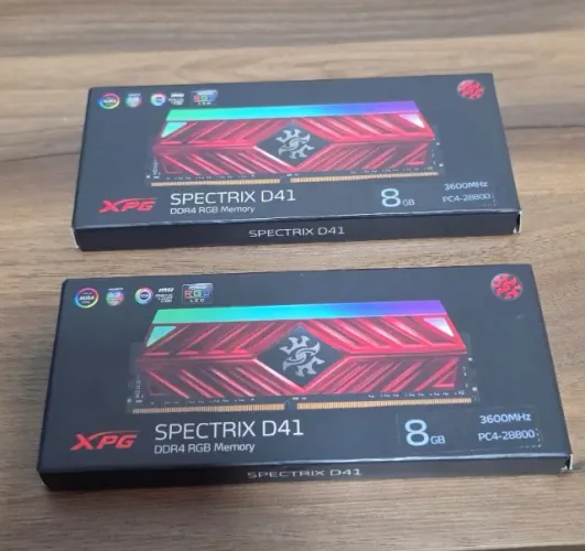 Memória Ram Ddr4 16gb 3600mhz Xpg Spectrix D41 Rgb 2x8gb