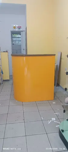 Balcão Caixa Madeira o/ Loja e Recepção 