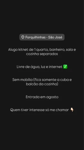 Alugo kitnet