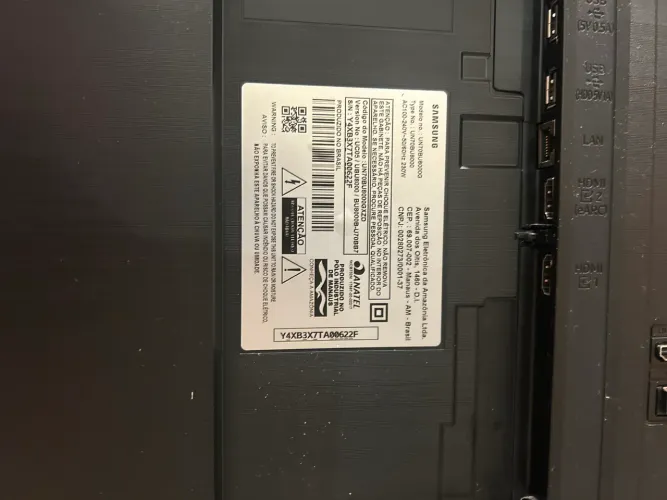 Tv Samsung 70? com problema on display