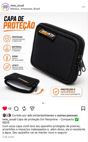 Capa de proteção Em Neoprene