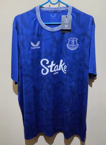 camisa everton castore original home 2024/2025