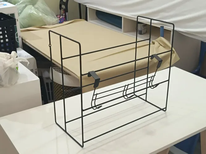 Sapateiro de parade e chão em aço inox Preto