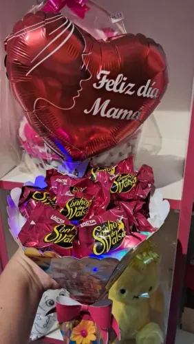 Buquê de chocolates para o dia das mães