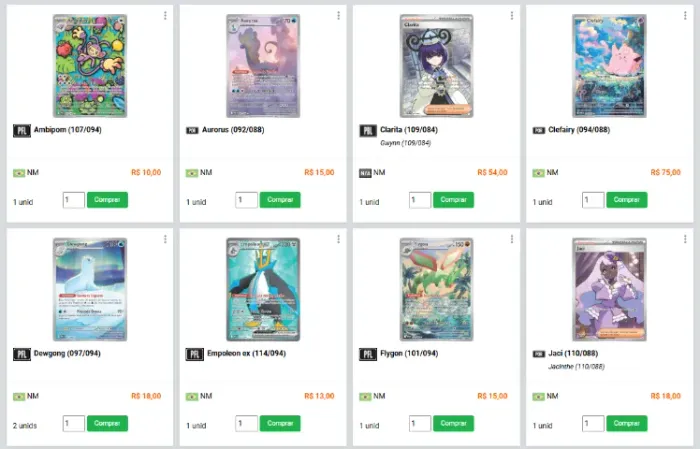 Cartas Pokémon