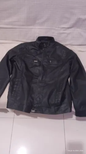 Jaqueta de couro masculino 