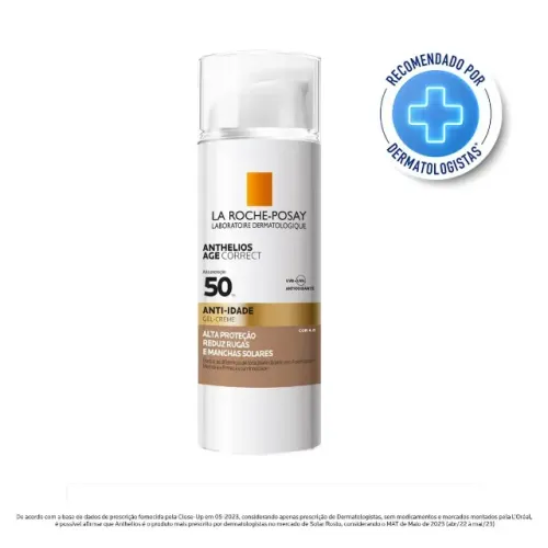 Protetor Solar Facial Anti-Idade La Roche-Posay Anthelios FPS 50 Cor 4.0 50g (Novo)