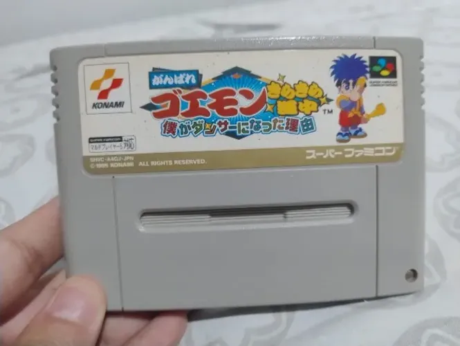 Fita de Super Famicom (Nintendo) - Goemon 4